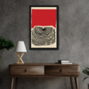 CUADRO ARTE ABSTRACTO ROJO 74