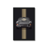 CUADRO PORSCHE NEGRO CON RAYAS DORADAS 77