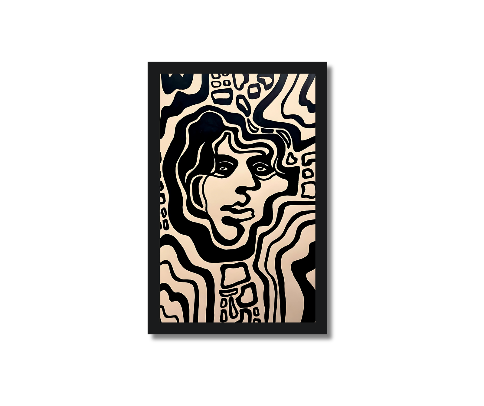 CUADRO ROSTRO PSICODÉLICO 35